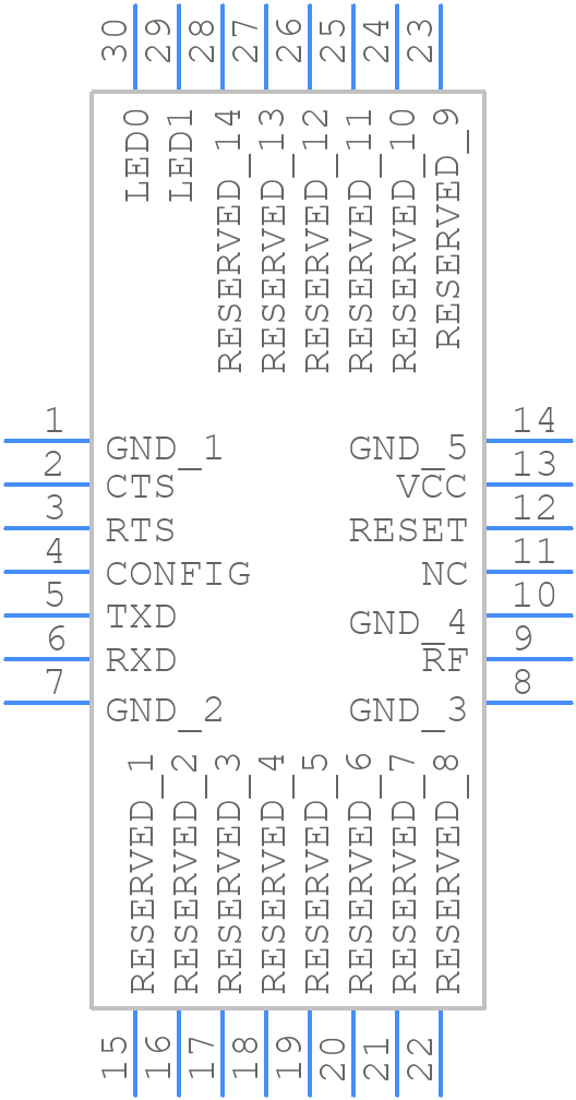 RC1180-KNX2 - RADIOCRAFTS - PCB symbol