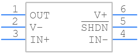 TLV9061SQDBVRQ1 - Texas Instruments - PCB symbol