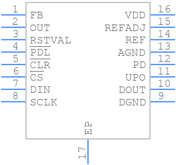 MAX5133BEEE+ - Analog Devices - PCB symbol