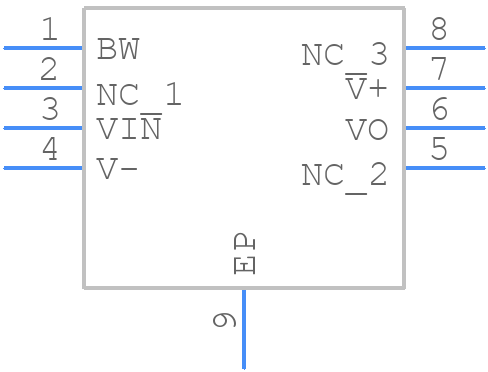 BUF634AIDRBT - Texas Instruments - PCB symbol
