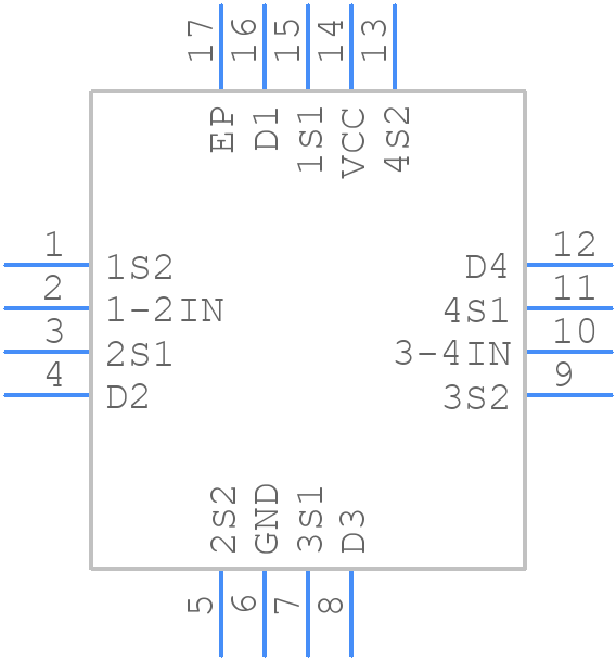 NLAS3699MN1R2G - onsemi - PCB symbol