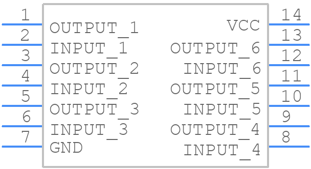 MM74C907N - Texas Instruments - PCB symbol
