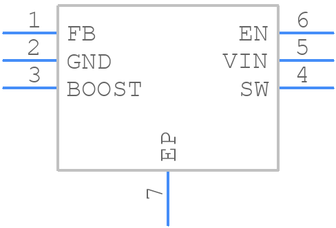 LM2734ZSDX/NOPB - Texas Instruments - PCB symbol