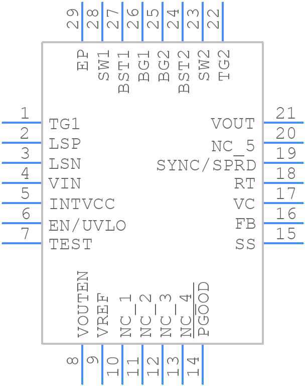 LT8253AJUFDM#PBF - Analog Devices - PCB symbol