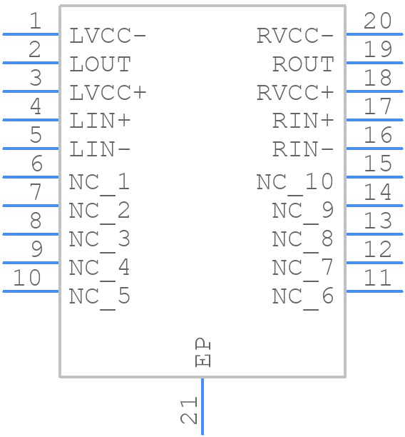 TPA6120A2DWPG4 - Texas Instruments - PCB symbol