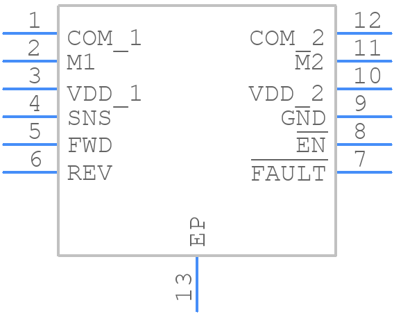 MAX14872ETC+ - Analog Devices - PCB symbol
