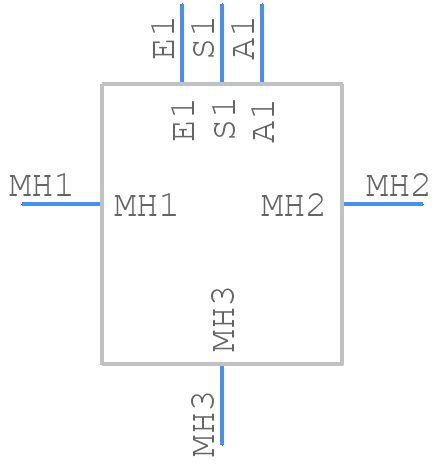 MDSP500KN-ESAI-2-19PY - Lorlin - PCB symbol
