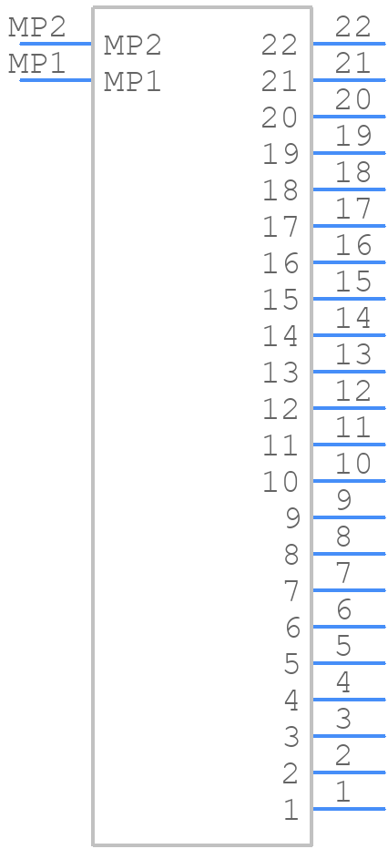 2132282211 - Molex - PCB symbol