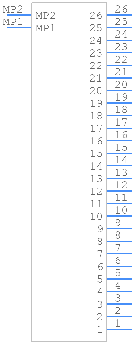 2132282611 - Molex - PCB symbol