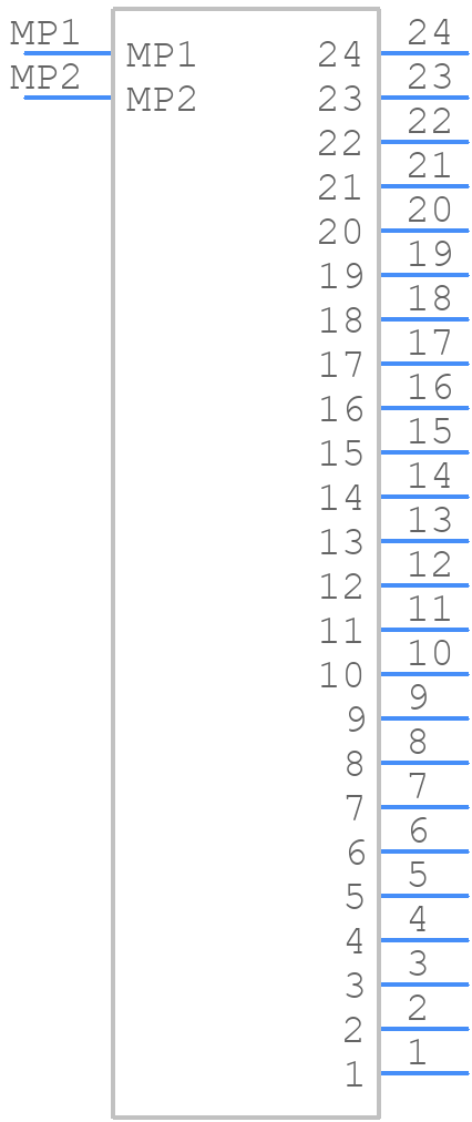 2132282430 - Molex - PCB symbol