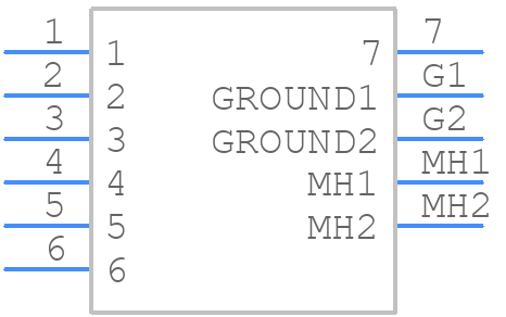 62PC7F - Switchcraft - PCB symbol