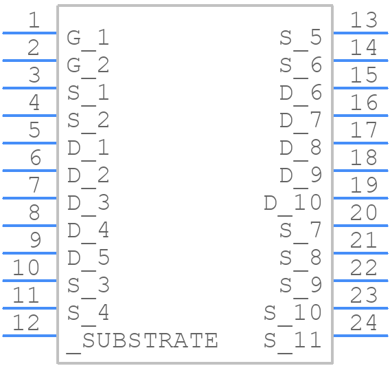 EPC2034C - Efficient Power Conversion - PCB symbol
