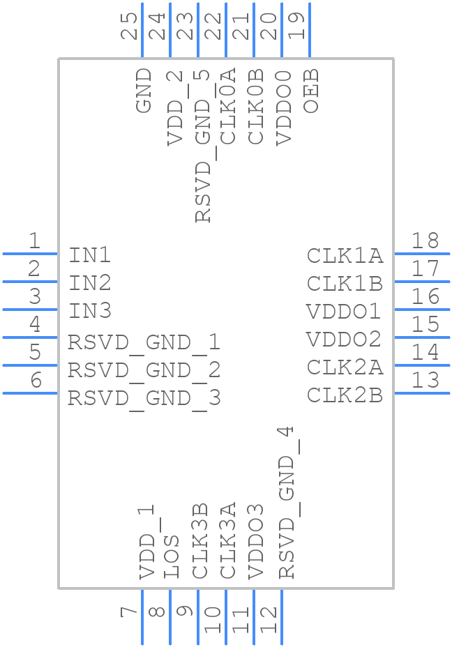 SI5330C-B00209-GM - Silicon Labs - PCB symbol