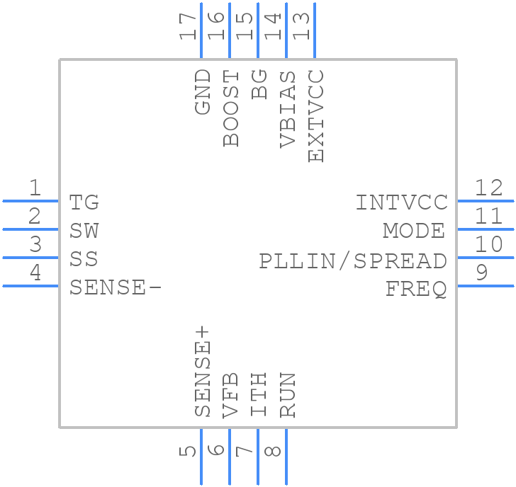 LTC7804IUD#PBF - Analog Devices - PCB symbol