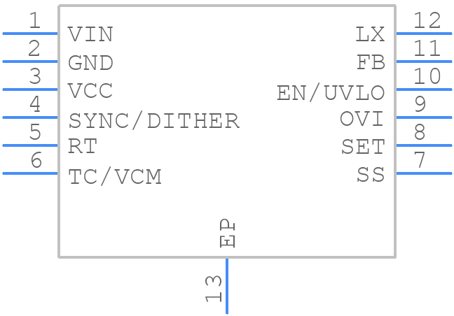 MAX17692AATC+T - Analog Devices - PCB symbol