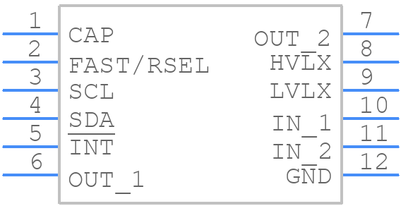 MAX20344EAFC+T - Analog Devices - PCB symbol