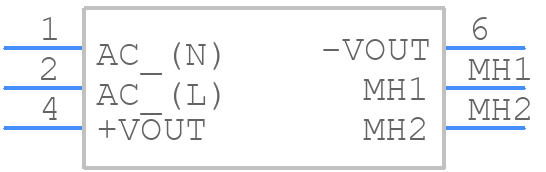 TMM 60124 - Traco Power - PCB symbol