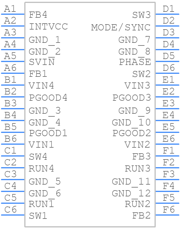 LTC3644EY#PBF - Analog Devices - PCB symbol