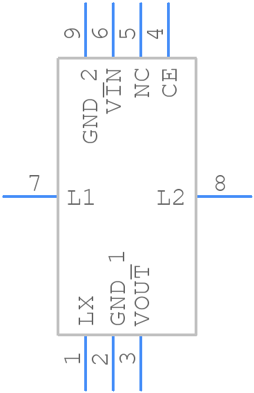 XCL210D301GR-G - Torex - PCB symbol