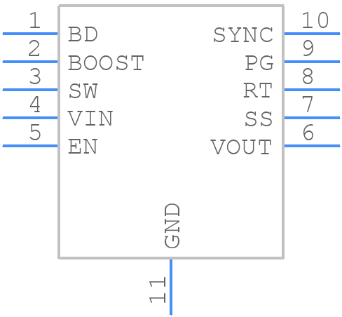 LT3971IMSE-3.3#PBF - Analog Devices - PCB symbol