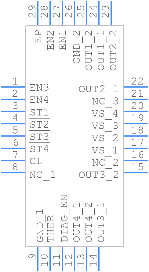 TPS274160ARLHR - Texas Instruments - PCB symbol