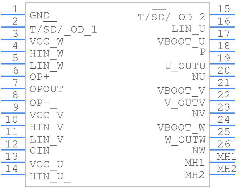 STGIPQ4C60T-HZ - STMicroelectronics - PCB symbol