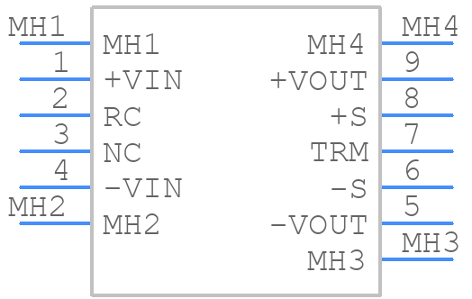 CBS3502424 - Cosel - PCB symbol