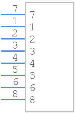 1053111406 - Molex - PCB symbol