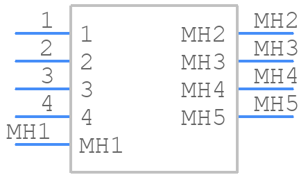 FM4-NZRP-PCB-1 - Amphenol - PCB symbol