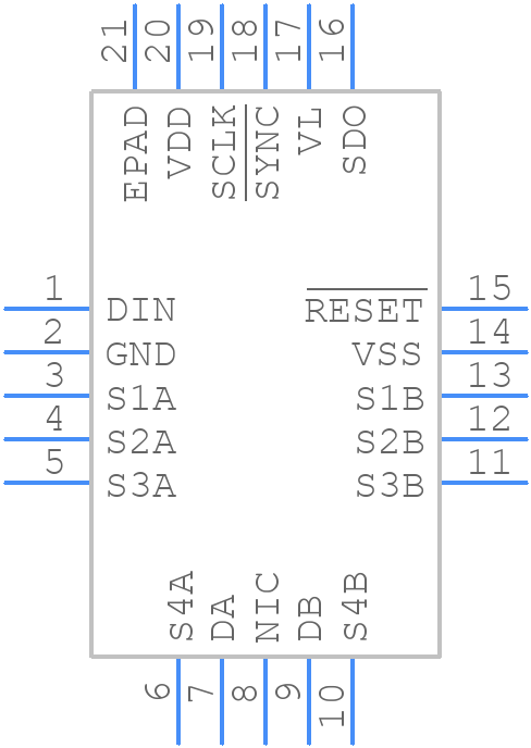 ADG1439BCPZ-REEL7 - Analog Devices - PCB symbol