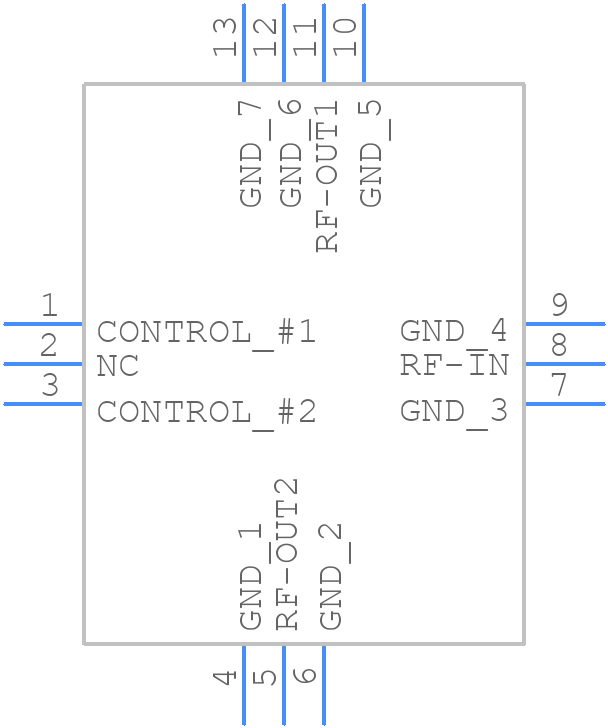 MSWA2-50+ - Mini-Circuits - PCB symbol