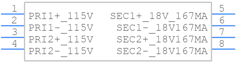 162F36 - Hammond Manufacturing - PCB symbol