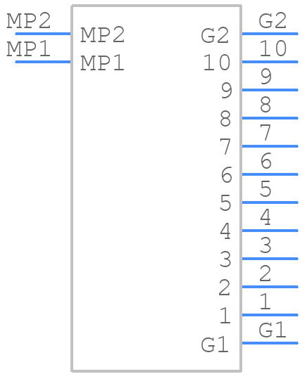 046810610000846+ - Kyocera AVX - PCB symbol