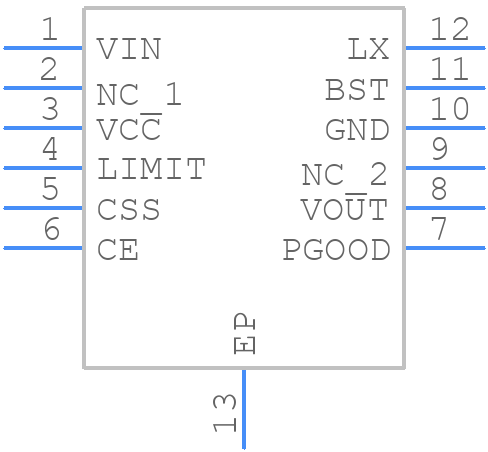 R1271L501A-TR - Ricoh - PCB symbol