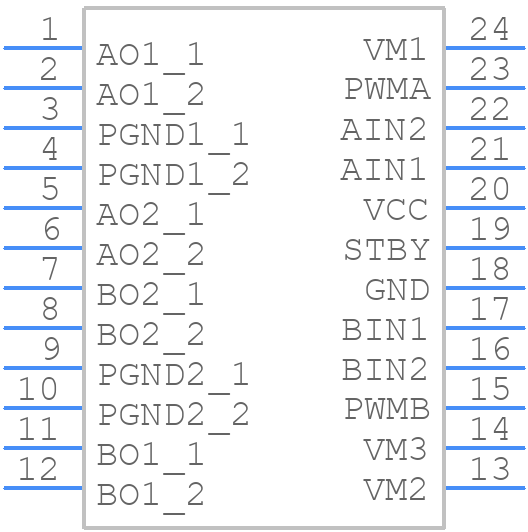 TB6612FNG - Toshiba - PCB symbol