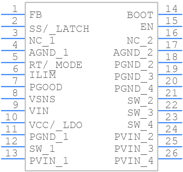 TDA38827AUMA1 - Infineon - PCB symbol