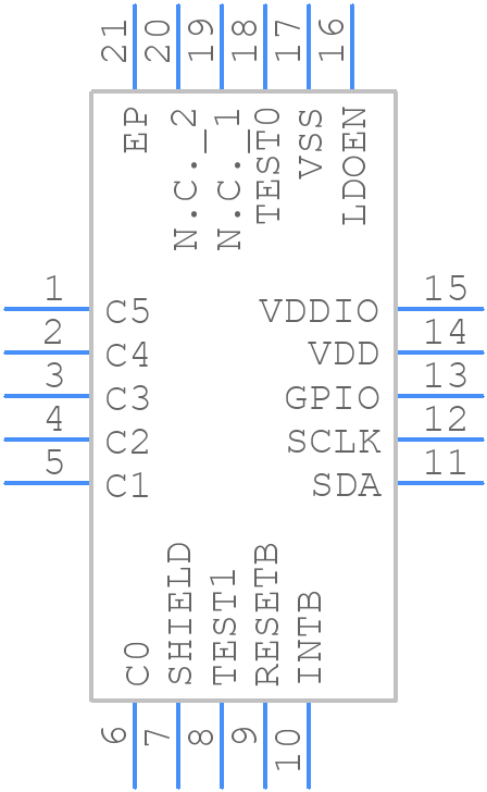 LDS6203NTGI8 - Renesas Electronics - PCB symbol