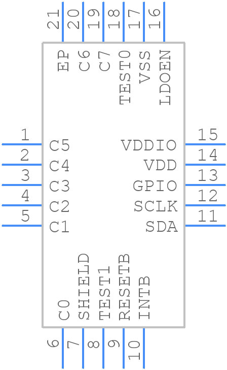 LDS6204NTGI8 - Renesas Electronics - PCB symbol