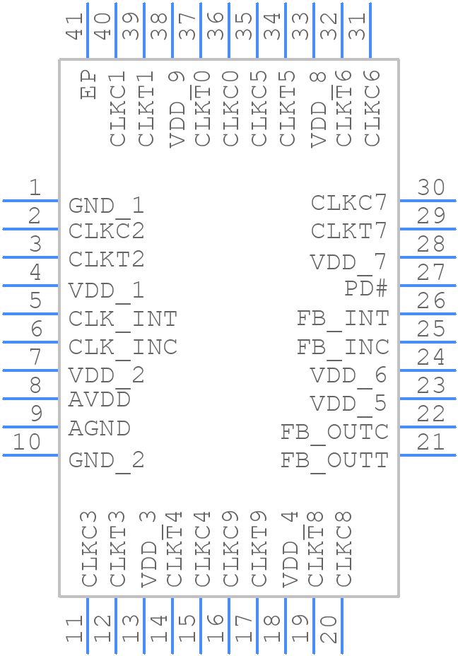 95V857AK - Renesas Electronics - PCB symbol