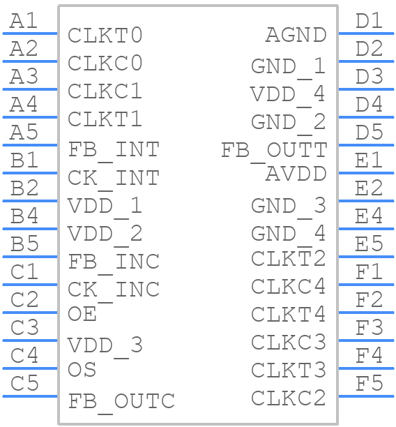 97ULP845AHT - Renesas Electronics - PCB symbol