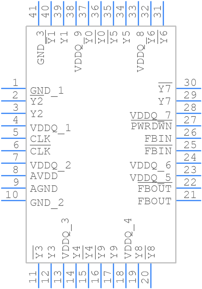 CSPT857DNLG8 - Renesas Electronics - PCB symbol