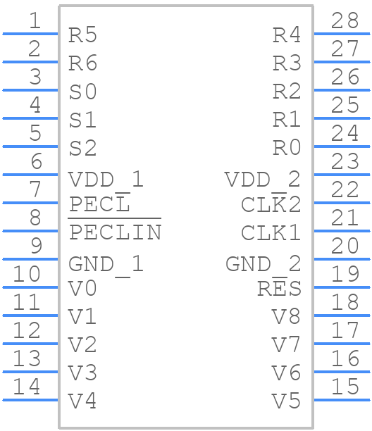 525R-03ILF - Renesas Electronics - PCB symbol