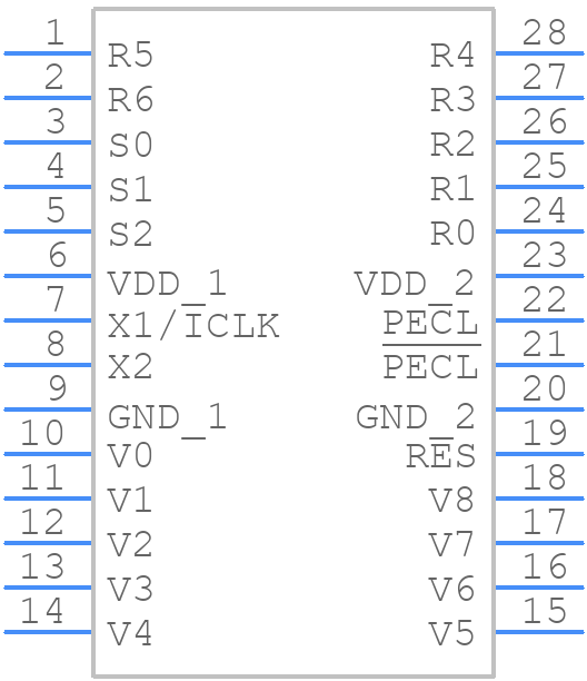 525R-04LFT - Renesas Electronics - PCB symbol