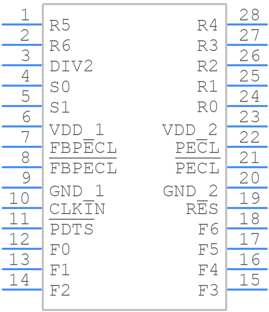 527R-03LF - Renesas Electronics - PCB symbol