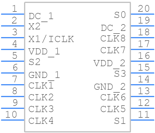 552AR-01LFT - Renesas Electronics - PCB symbol