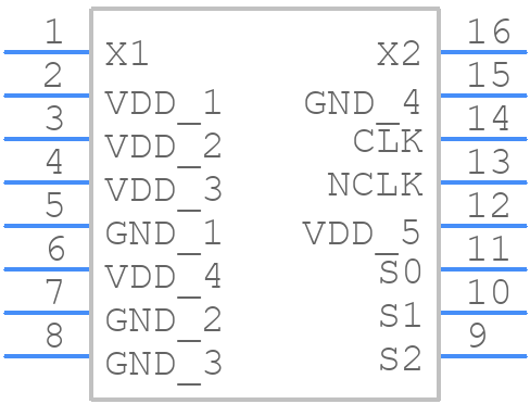 601G-21LFT - Renesas Electronics - PCB symbol