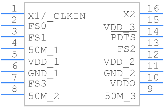 650GI-44LF - Renesas Electronics - PCB symbol