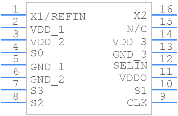 664G-01LF - Renesas Electronics - PCB symbol