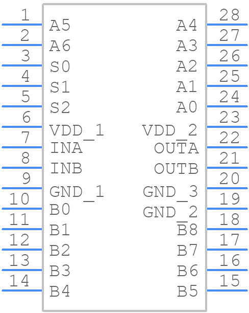 674R-01ILF - Renesas Electronics - PCB symbol