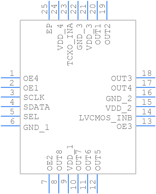 6P30006ANLGI - Renesas Electronics - PCB symbol
